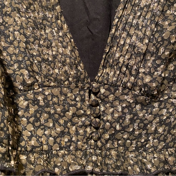 Mini Babydoll Metallic Sparkle Dress Urban Outfitters - Picture 5 of 11